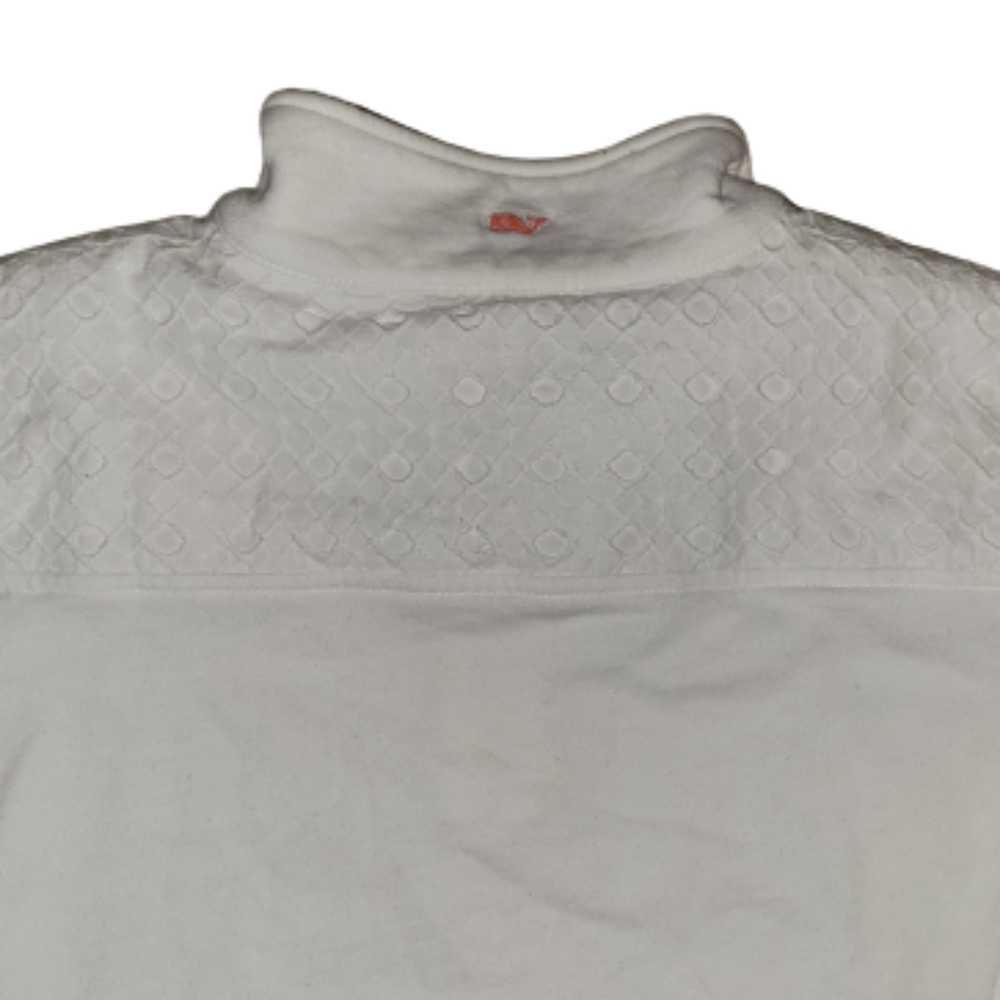 Vineyard Vines Eyelet Shep Shirt 1/4 Zip White Size Medium New Without Tags $125 - Picture 6 of 8